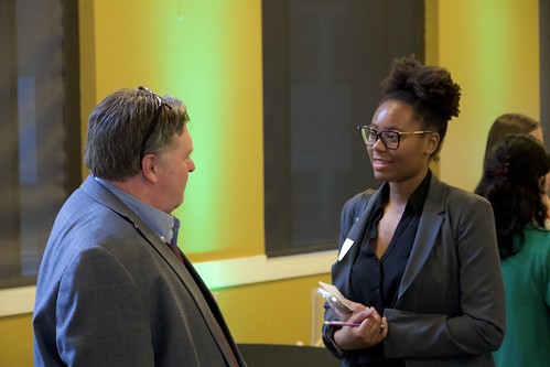 Students appreciated the opportunity to speak one-on-one with alumni and Georgia Tech leadership.