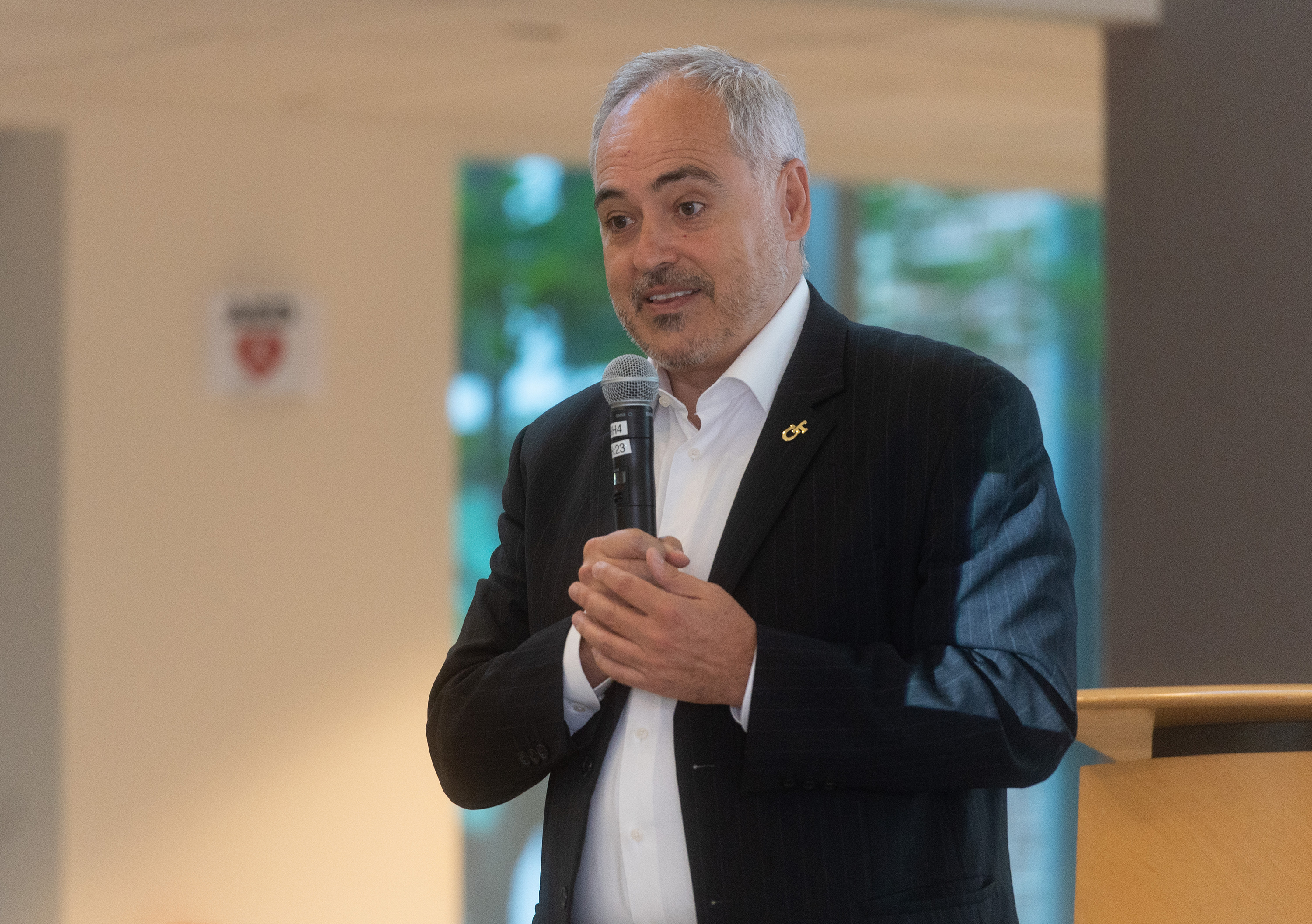 Georgia Tech President Ángel Cabrera delivered the welcome address.